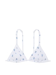 Victoria's Secret PINK Optic White Floral Triangle Swim Bikini Top - Image 3 of 3