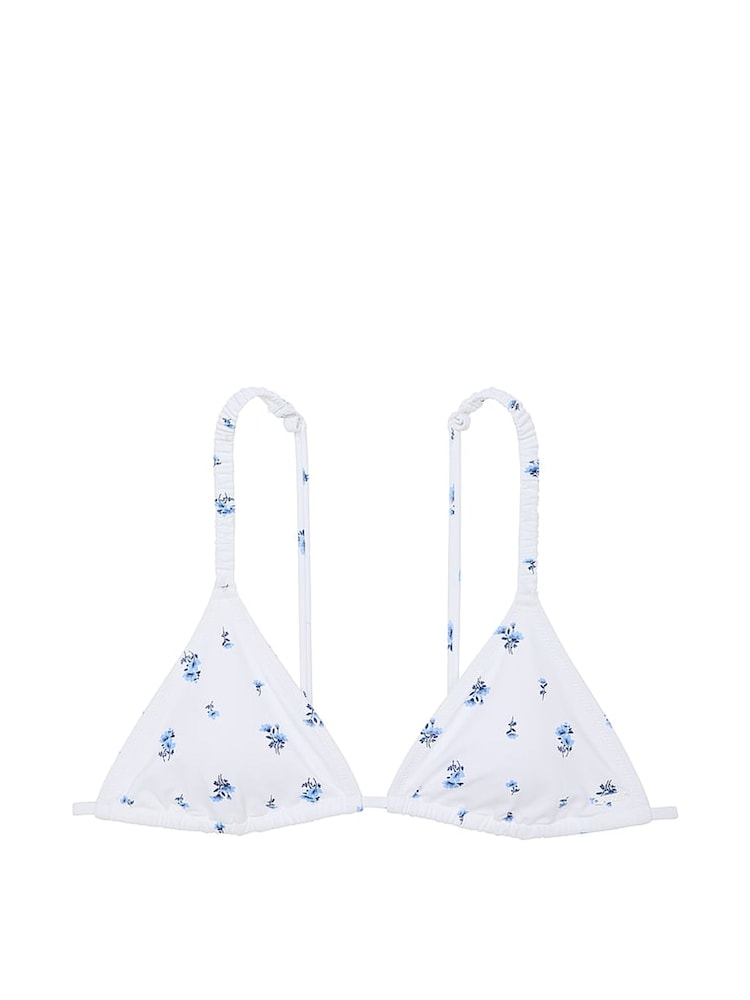 Victoria's Secret PINK Optic White Floral Triangle Swim Bikini Top - Image 3 of 3