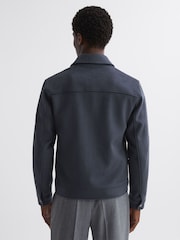 Azul fuerza aérea - Chaqueta de lana con cremallera Peridoe de Reiss - Imagen 5 de 5