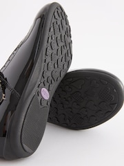 Black Patent Standard Fit (F) Leather T-Bar Leather Shoes - Image 6 of 6