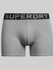 Superdry Black/Bright Orange/Grey Marl Boxer Shorts 3 Pack - Image 6 of 6