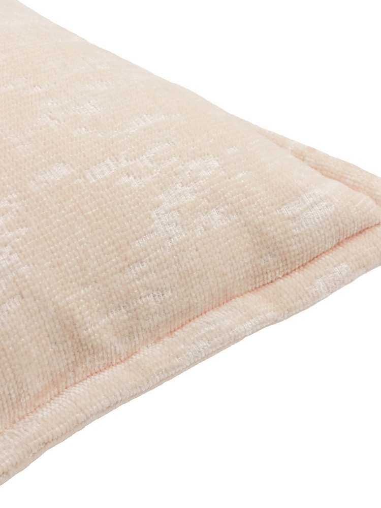 Paoletti Ivory Aurelio Chenille Jacquard Fibre Filled Cushion - Image 3 of 3 Paoletti Ivory Aurelio Chenille Jacquard Fibre Filled Cushion - Image 3 of 3
