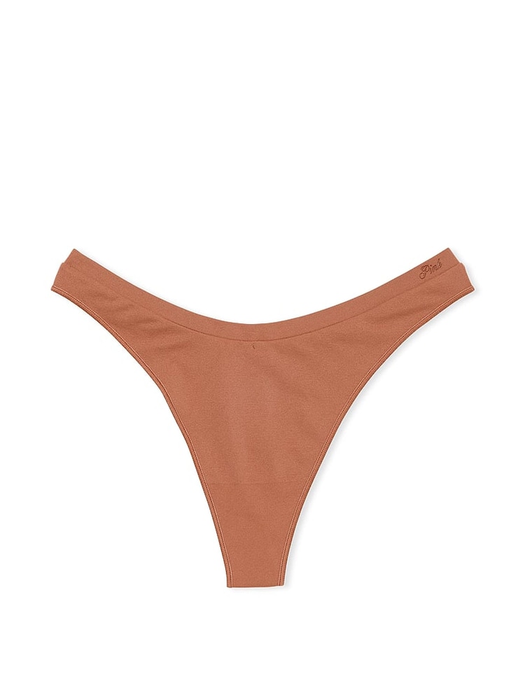 Victoria's Secret PINK Nude Caramel Thong Knickers - Image 3 of 3