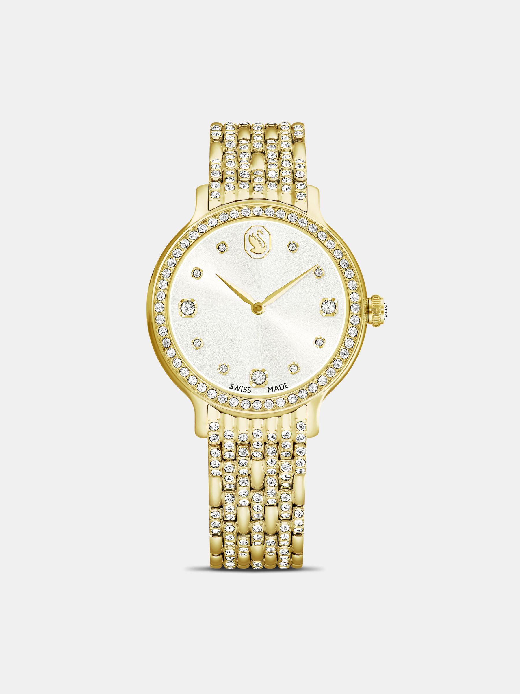 Swarovski Unisex Gold Tone Imber Watch, Swiss Made, Metal Bracelet, Gold-Tone Finish - Image 8
