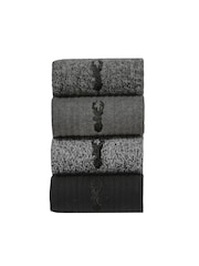 Grey 4 Pack Heavyweight Socks - Image 1 of 5