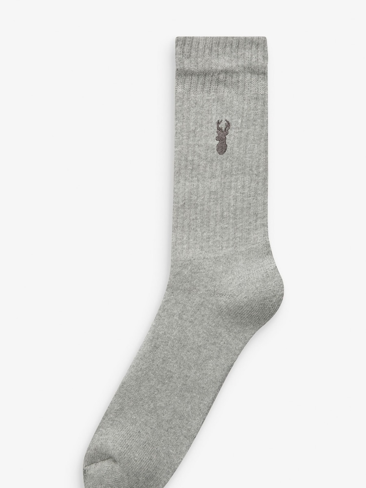Grey 4 Pack Heavyweight Socks - Image 5 of 5