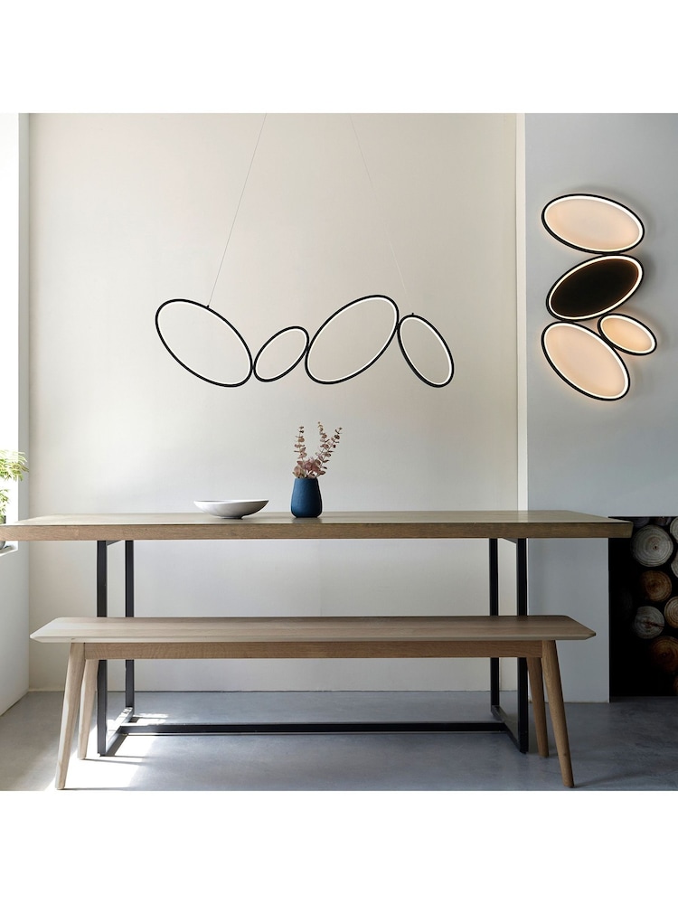 Gallery Home Black Brantford 4 Bulb Ceiling Light - Image 1 of 8