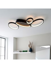 Gallery Home Black Brantford 4 Bulb Ceiling Light - Image 2 of 8