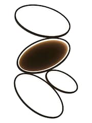 Gallery Home Black Brantford 4 Bulb Ceiling Light - Image 8 of 8