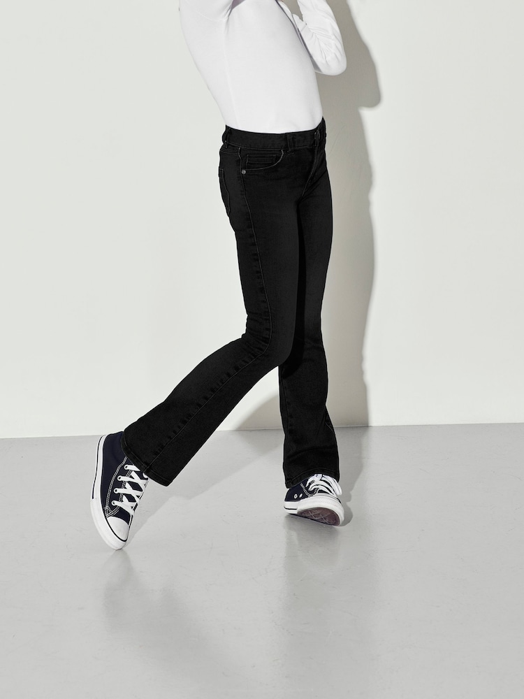 ONLY KIDS Flare Leg Jeans With Adjustable Waist - Image 1 of 4