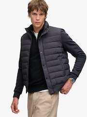 Superdry Grey Interlock Hybrid Jacket - Image 6 of 8