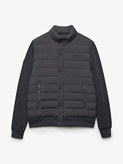 Superdry Grey Interlock Hybrid Jacket - Image 7 of 8