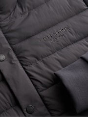 Superdry Grey Interlock Hybrid Jacket - Image 8 of 8