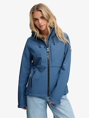 Superdry Blue Hooded Classic Trekker Jacket - Image 1 of 7