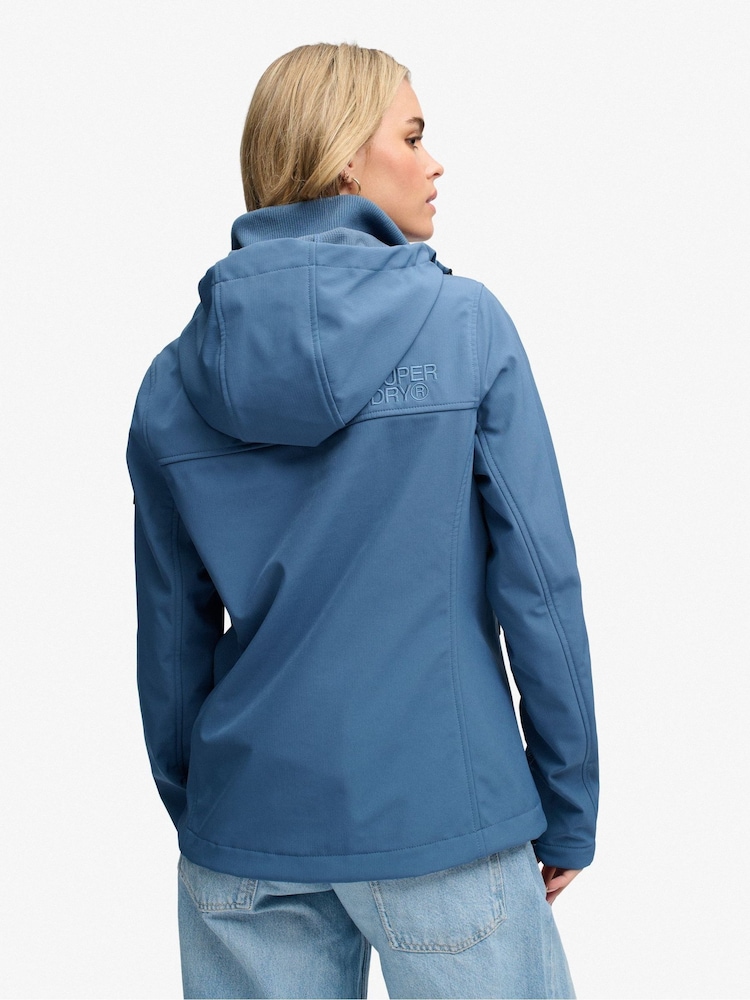 Superdry Blue Hooded Classic Trekker Jacket - Image 2 of 7