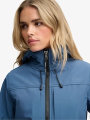 Superdry Blue Hooded Classic Trekker Jacket - Image 3 of 7
