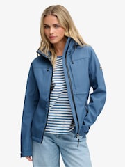 Superdry Blue Hooded Classic Trekker Jacket - Image 4 of 7