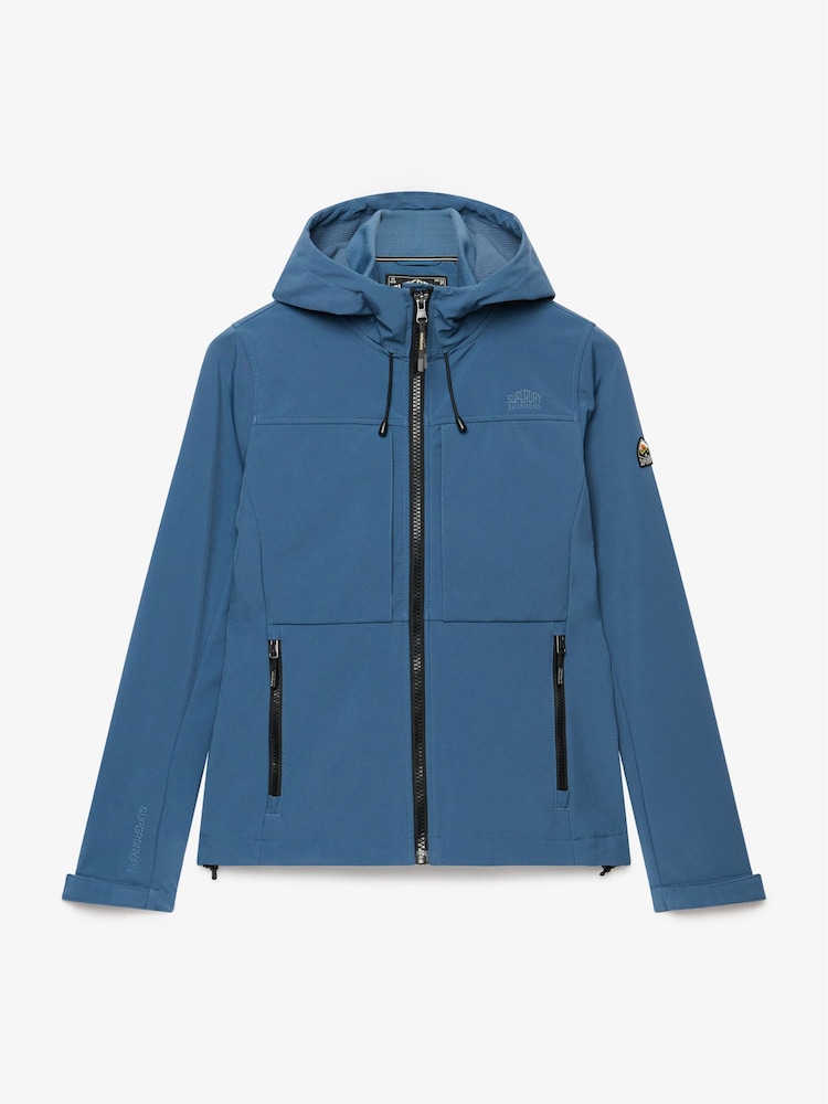 Superdry Blue Hooded Classic Trekker Jacket - Image 7 of 7