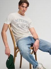 Superdry Cream Mercantile T-Shirt - Image 5 of 6