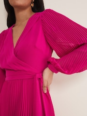 Phase Eight Purple Petite Petite Petra Pleat Dress - Image 5 of 5