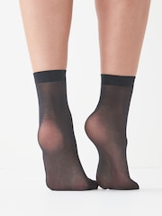 Black 20 Denier Ankle Socks 5 Pack - Image 3 of 4