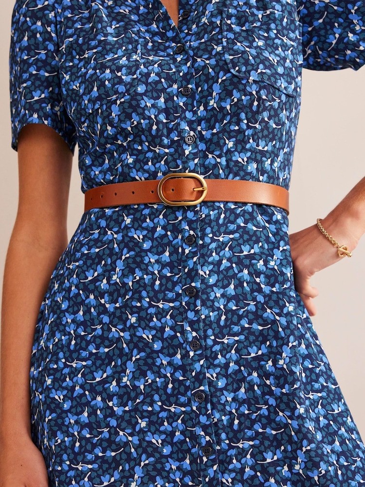 Boden Brown Classic Leather Belt - Image 1 of 4