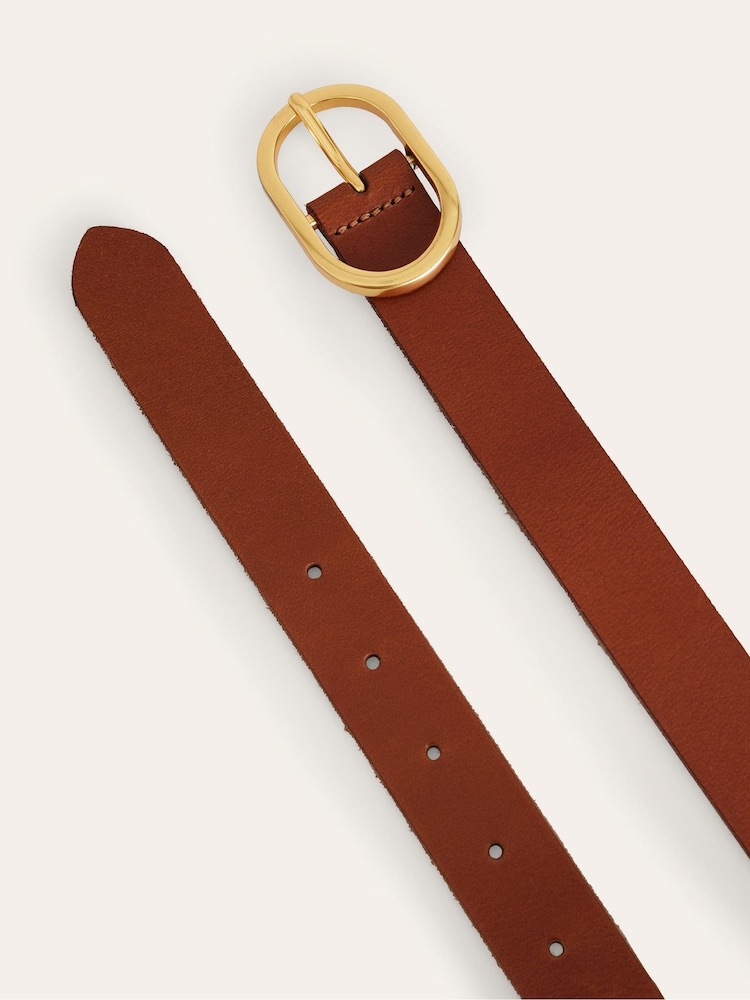 Boden Brown Classic Leather Belt - Image 4 of 4