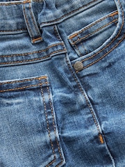 Mid Blue Denim 100% Cotton Distressed Jeans (3mths-7yrs) - Image 8 of 8
