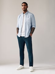 Blue Dark Skinny Fit Stretch Chino Trousers - Image 2 of 9