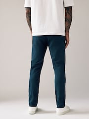 Blue Dark Skinny Fit Stretch Chino Trousers - Image 4 of 9