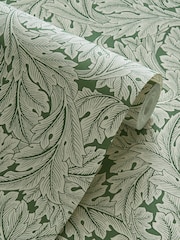 Clarke & Clarke William Morris Designs Sage Green Acanthus 10.05M Wallpaper - Image 2 of 2