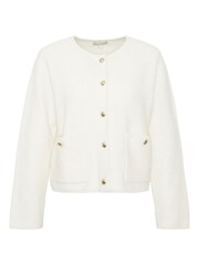 Barbour® Cream Celeste Knitted Cardigan - Image 10 of 10