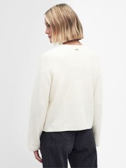 Barbour® Cream Celeste Knitted Cardigan - Image 4 of 10