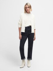 Barbour® Cream Celeste Knitted Cardigan - Image 5 of 10