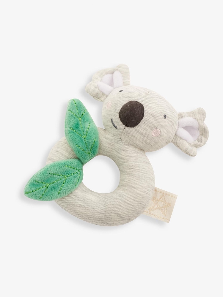 JoJo Maman Bébé Koala Plush Ring Rattle - Image 1 of 2