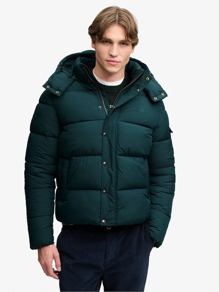 Superdry Green Premium Ripstop Puffer Jacket - Image 1 of 7