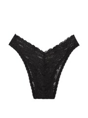 Victoria's Secret PINK Pure Black Lace Brazilian Knickers - Image 4 of 4
