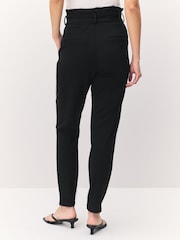 VERO MODA Black High Waisted Paperbag Trousers - Image 2 of 5