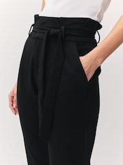 VERO MODA Black High Waisted Paperbag Trousers - Image 4 of 5