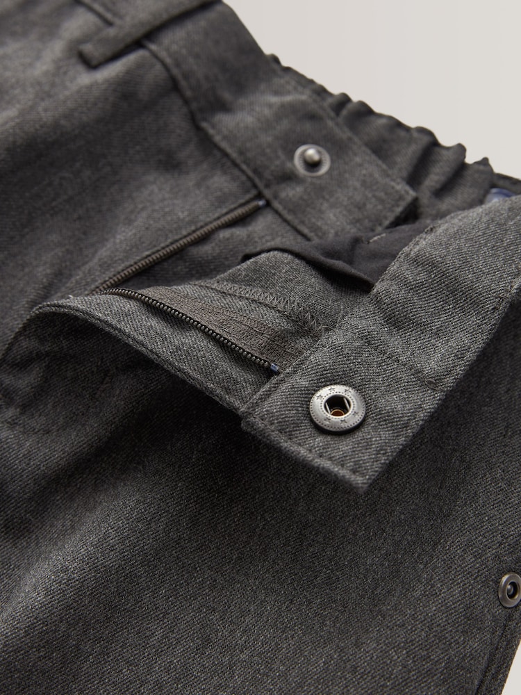 Grey Slim Waist School Jean Style Trousers (3-17yrs) - Image 4 of 7