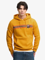 Superdry Yellow Outdoors Stripe Logo Hoodie - Image 1 of 4