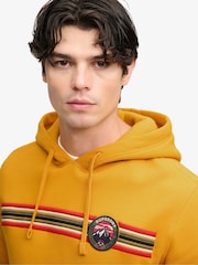 Superdry Yellow Outdoors Stripe Logo Hoodie - Image 4 of 4