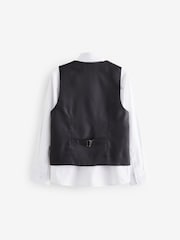 Grey /Ecru Check Waistcoat Set (12mths-16yrs) - Image 2 of 5