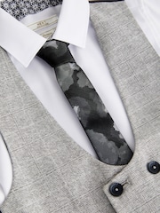 Grey /Ecru Check Waistcoat Set (12mths-16yrs) - Image 4 of 5