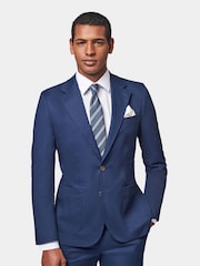 Peckham Rye Navy Blue Regular Fit Contemporary Notched Lapel Jacket - Image 1 of 6
