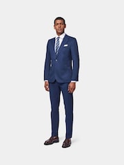 Peckham Rye Navy Blue Regular Fit Contemporary Notched Lapel Jacket - Image 2 of 6