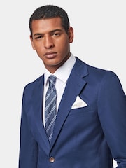 Peckham Rye Navy Blue Regular Fit Contemporary Notched Lapel Jacket - Image 4 of 6
