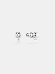 Swarovski Silver Tone Matrix Stud Earrings - Image 3 of 5