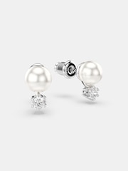 Swarovski Silver Tone Matrix Stud Earrings - Image 4 of 5