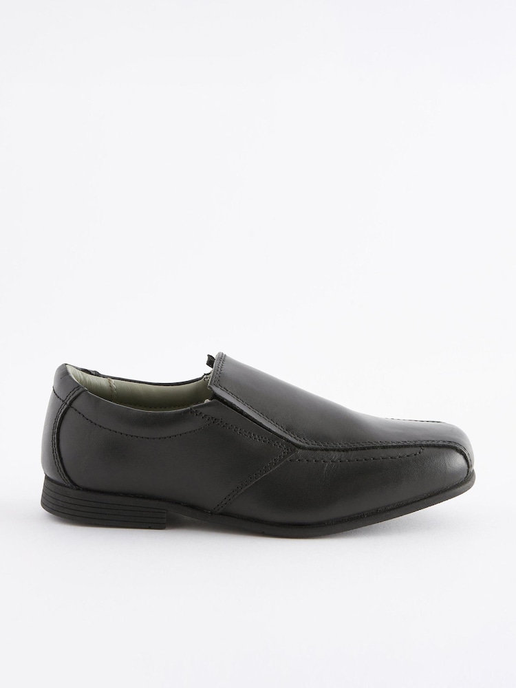 Schwarz - Elegante Lederslipper für die Schule - Bild 2 von 7 Schwarz - Elegante Lederslipper für die Schule - Bild 2 von 7